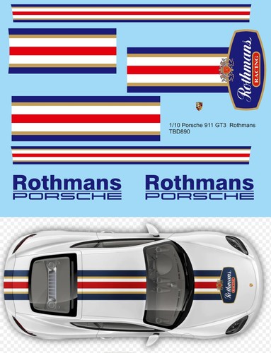 Decals per porsche 911 - 1/10,
